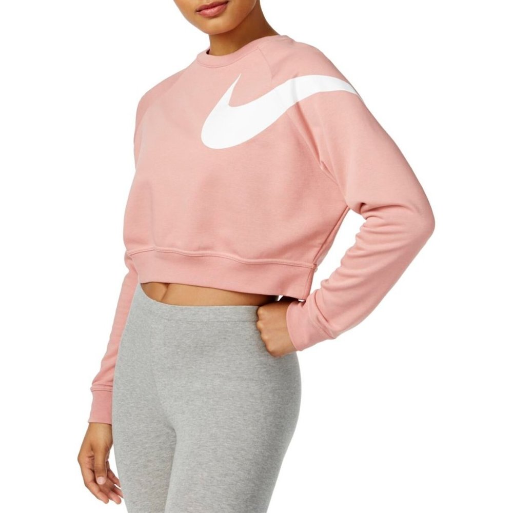 Nike Dry Versa Pink Cropped Sweatshirt